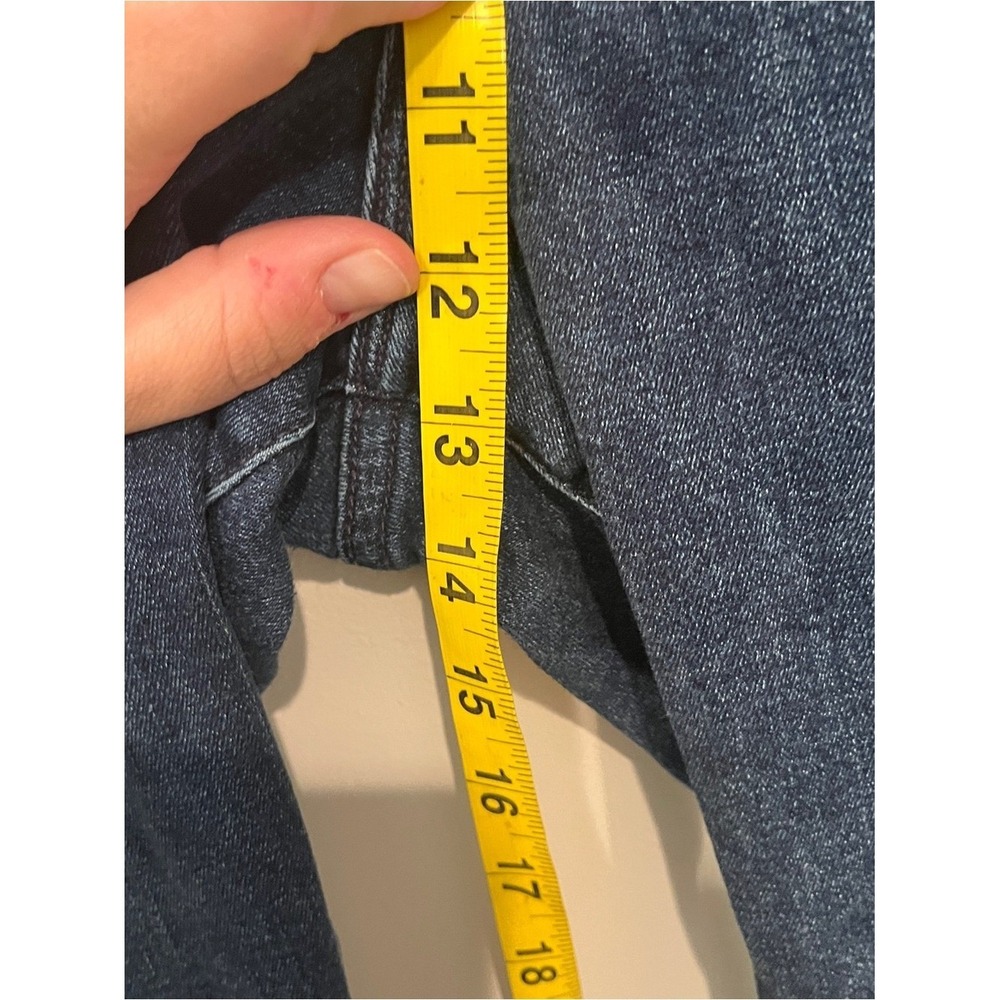 Good American Good Legs Crop Skinny Jeans Blue 20 Raw Chewed Hem - Picture 12 of 13